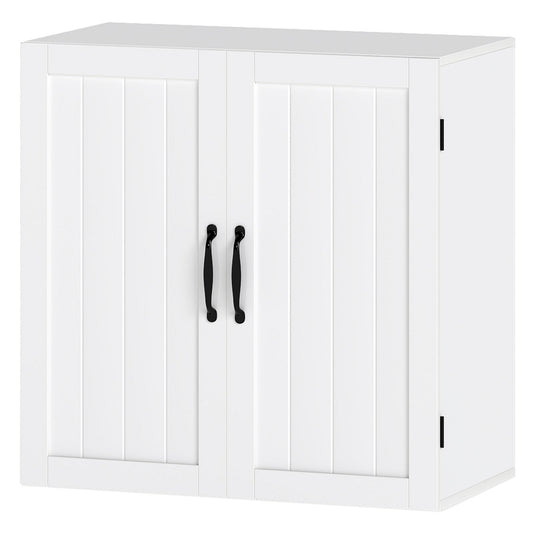 Levede Wall Cabinet Hanging Kitchen Cupboard Bathroom Storage Organiser White