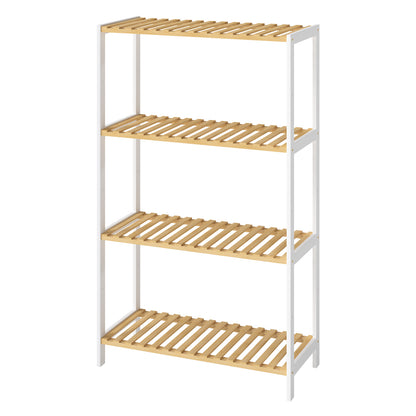 Levede 4-Tier Bamboo Shoe Rack Stand Adjustable Wooden Storage Shelf Organiser