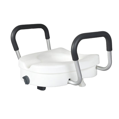 Levede Raised Toilet Seat with Arm 4.7'' Toiliet Seat Riser for Elderly Disabled