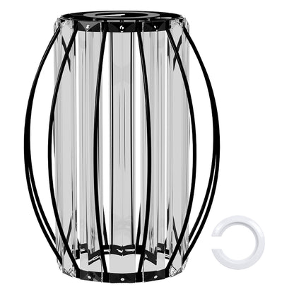 Emitto Ceiling Light Shade Easy Fit Pendant Lampshade Woven Metal Glass E27 B22