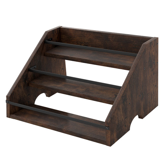 Toque Counter Top Wine Rack Storage Liquor Bottle Display Shelf Wooden Holders