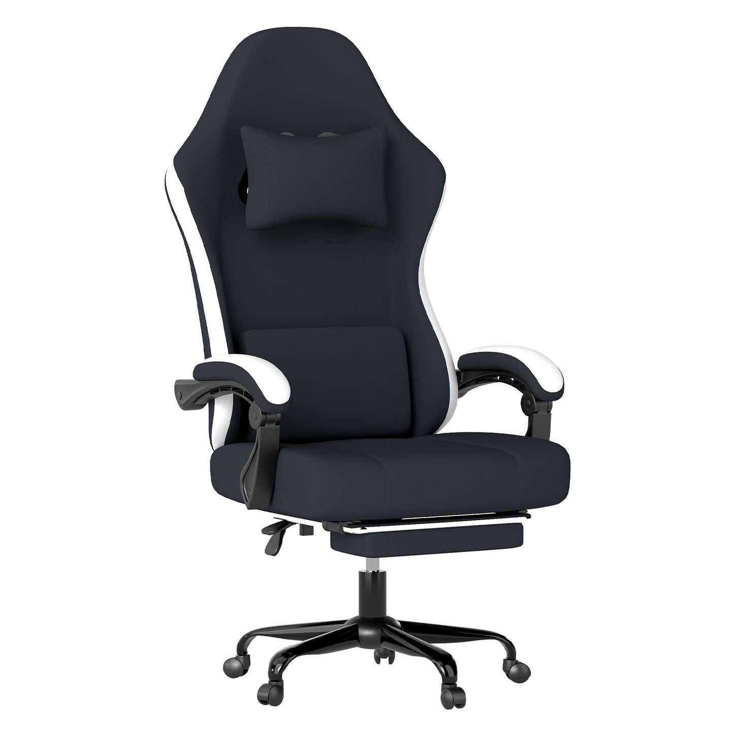 Levede Gaming Chair Office Recliner Spring Padding Adjustable Swivel Footrest