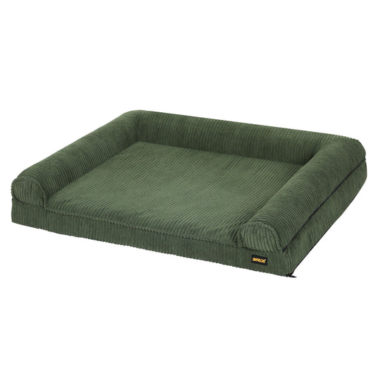 Skylos Orthopedic Small Dog Bed Washable Puppy Sofa Bed Soft Corduroy Pet Bed