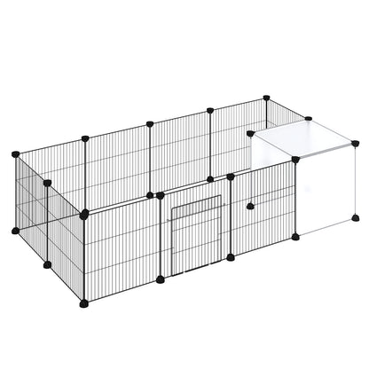 Skylos Pet Pen 14 Panel Puppy Rabbit Kitten Playpen Indoor Enclosure Run Cage
