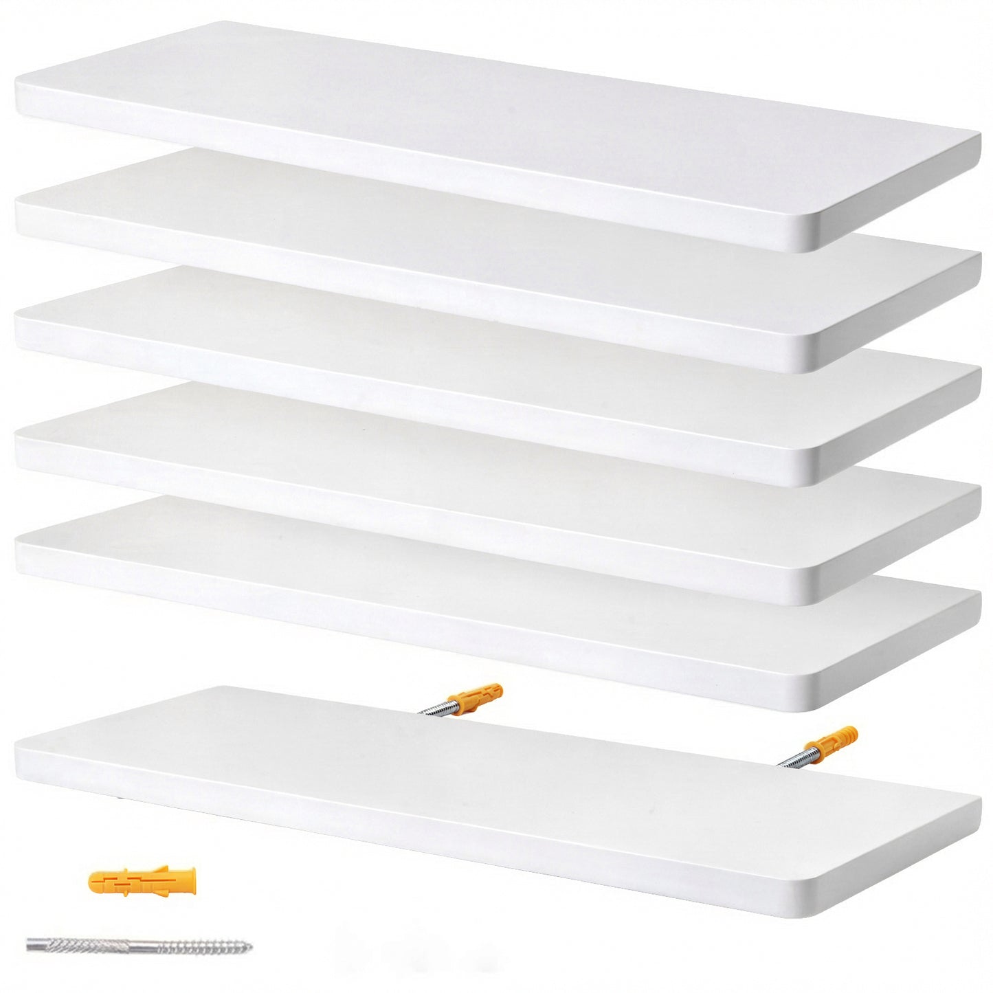Levede Floating Shelves Heavy Duty 6 Pack Wall Storage Shelf for Living Room