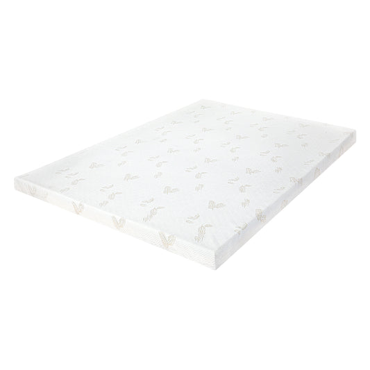 Lavio Memory Foam Mattress Topper 7cm Single Dual Layer Pressure Relief Washable