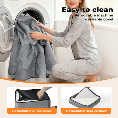 Skylos Pet Booster Dog Car Seat Safe Travel Carrier Bed Bag Basket Puppy Grey