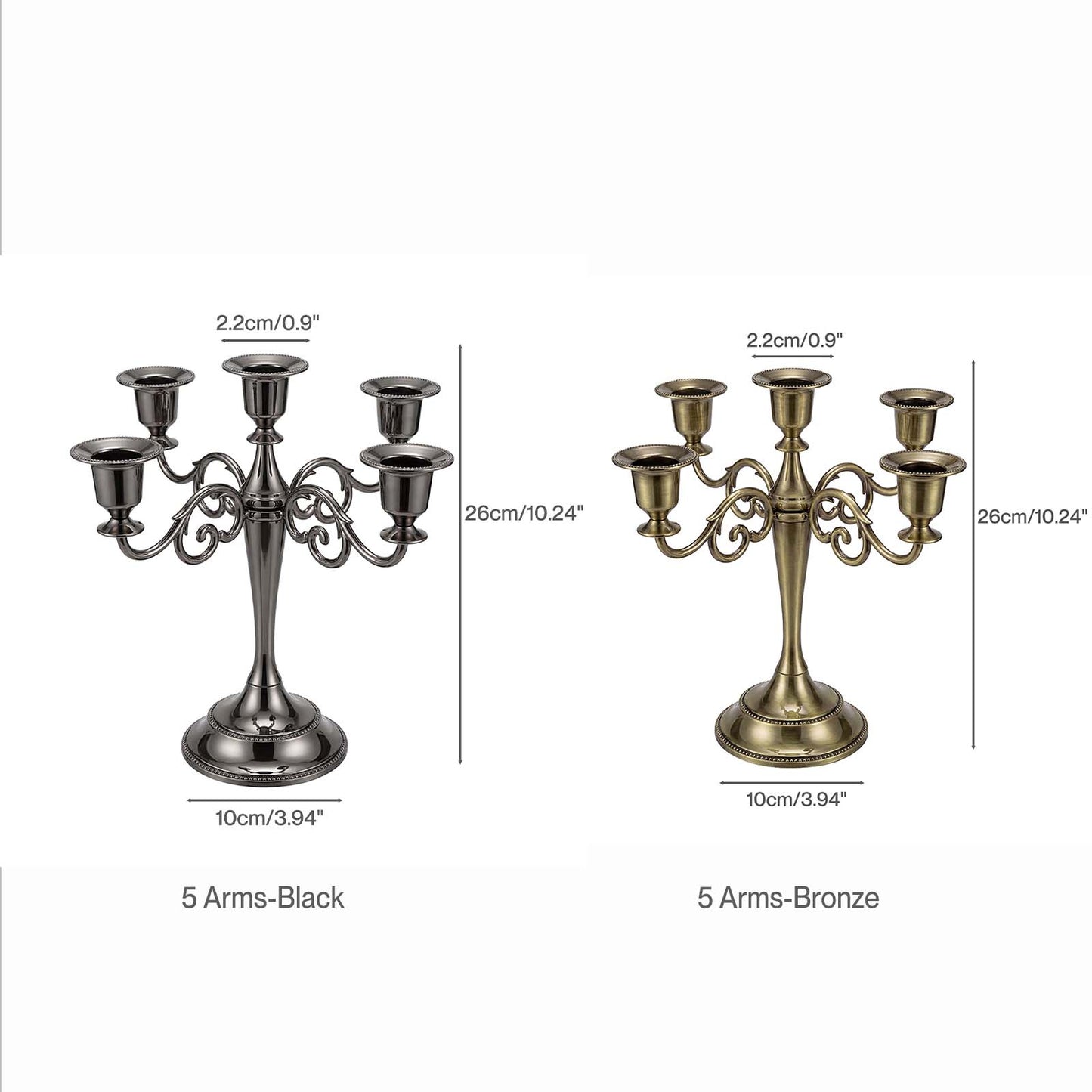 Levede Candle Holder Set Candlestick Stand Light Holder Table Modern Decorative