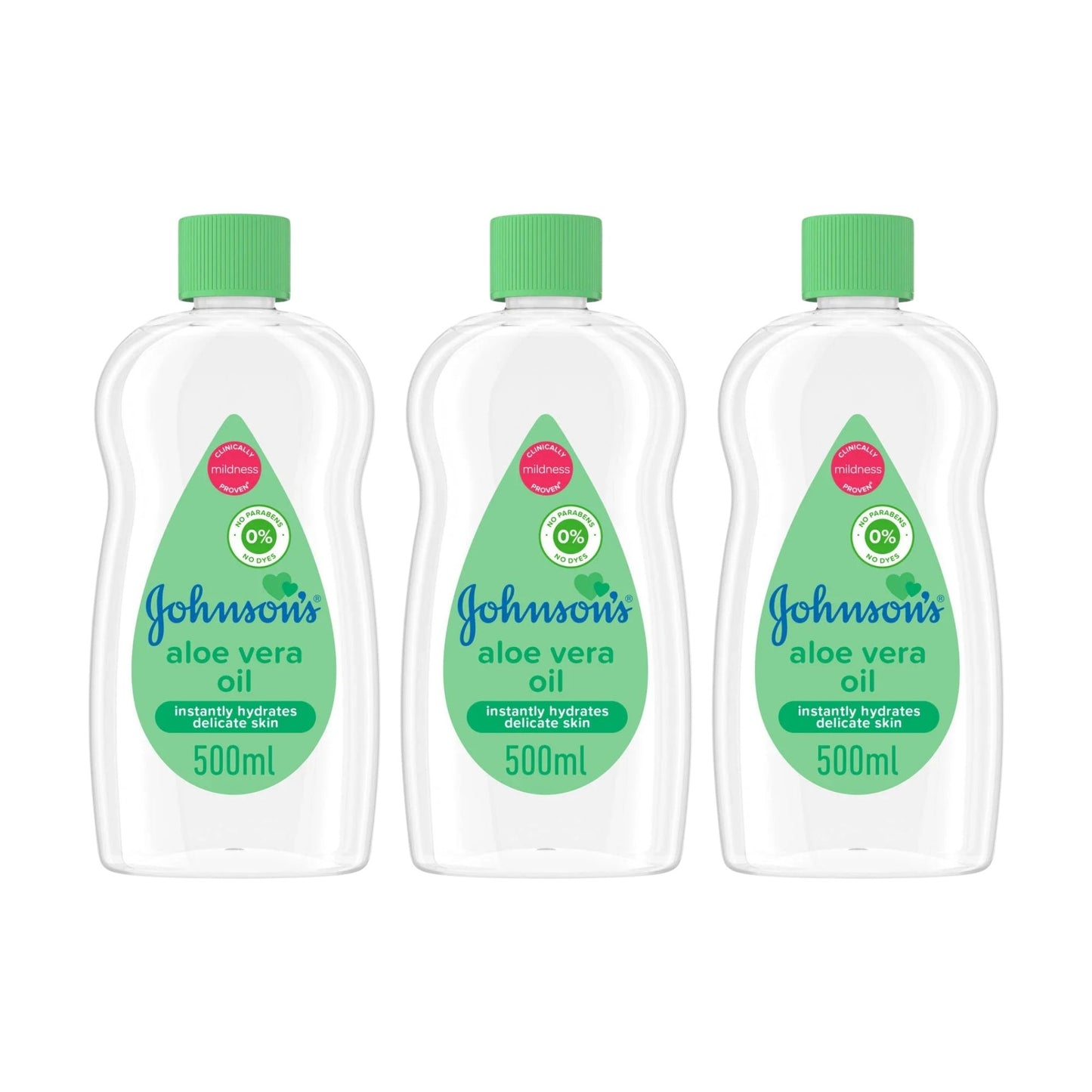 Johnson's Baby 500m Aloe Vera Oil x3