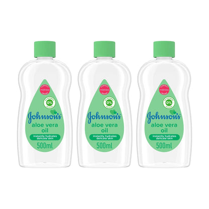 Johnson's Baby 500m Aloe Vera Oil x3