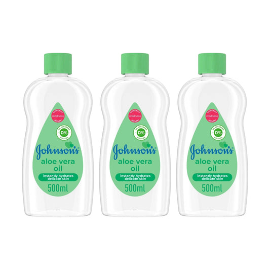 Johnson's Baby 500m Aloe Vera Oil x3