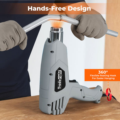 Traderight 2000W Heat Gun Hot Air Blower 2 Temperature Paint Remover  4 Nozzles