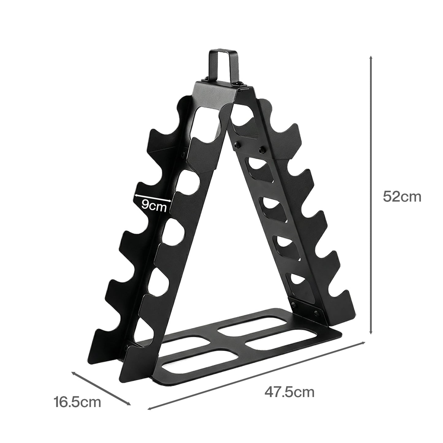 Centra Dumbbell Rack Stand Steel A-Frame Home Gym Weight Storage Holder 180LB
