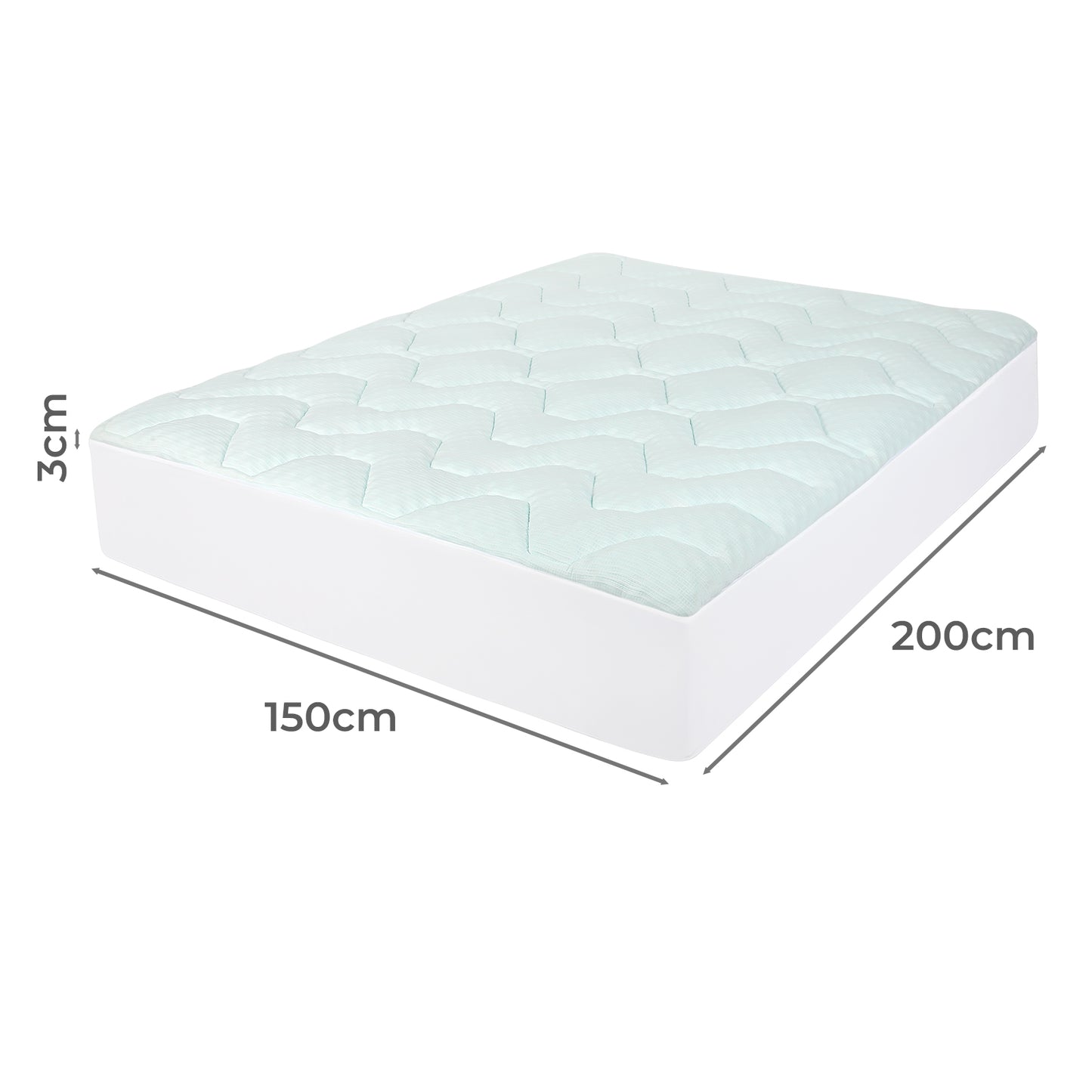 Lavio Mattress Topper Pillowtop Memory Foam Cover Bed Protector King King