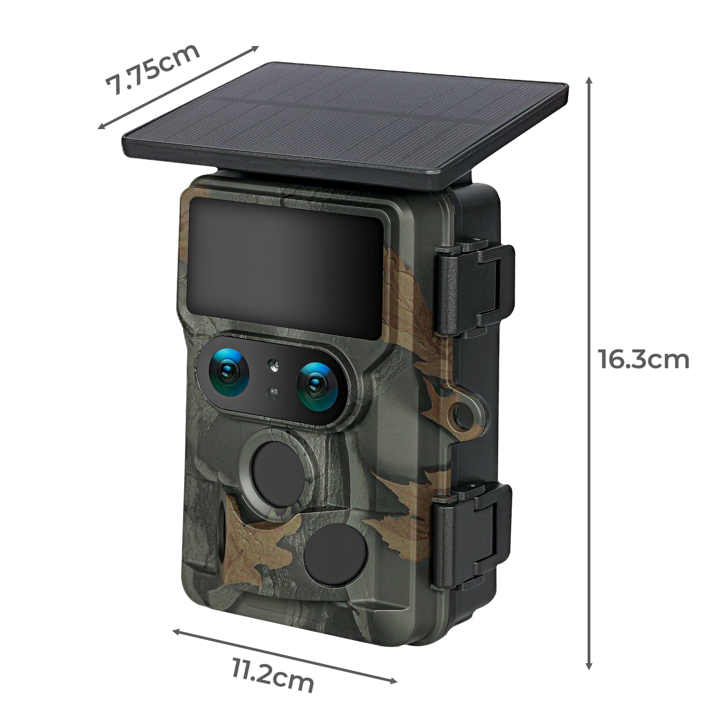 Centra Solar Trail Camera 4K Dual Lens WiFi Bluetooth Night Vision 32GB Card