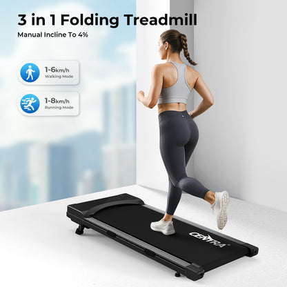 Smart Walking Pad Treadmill Running Machine Folding Bluetooth App Remote Control