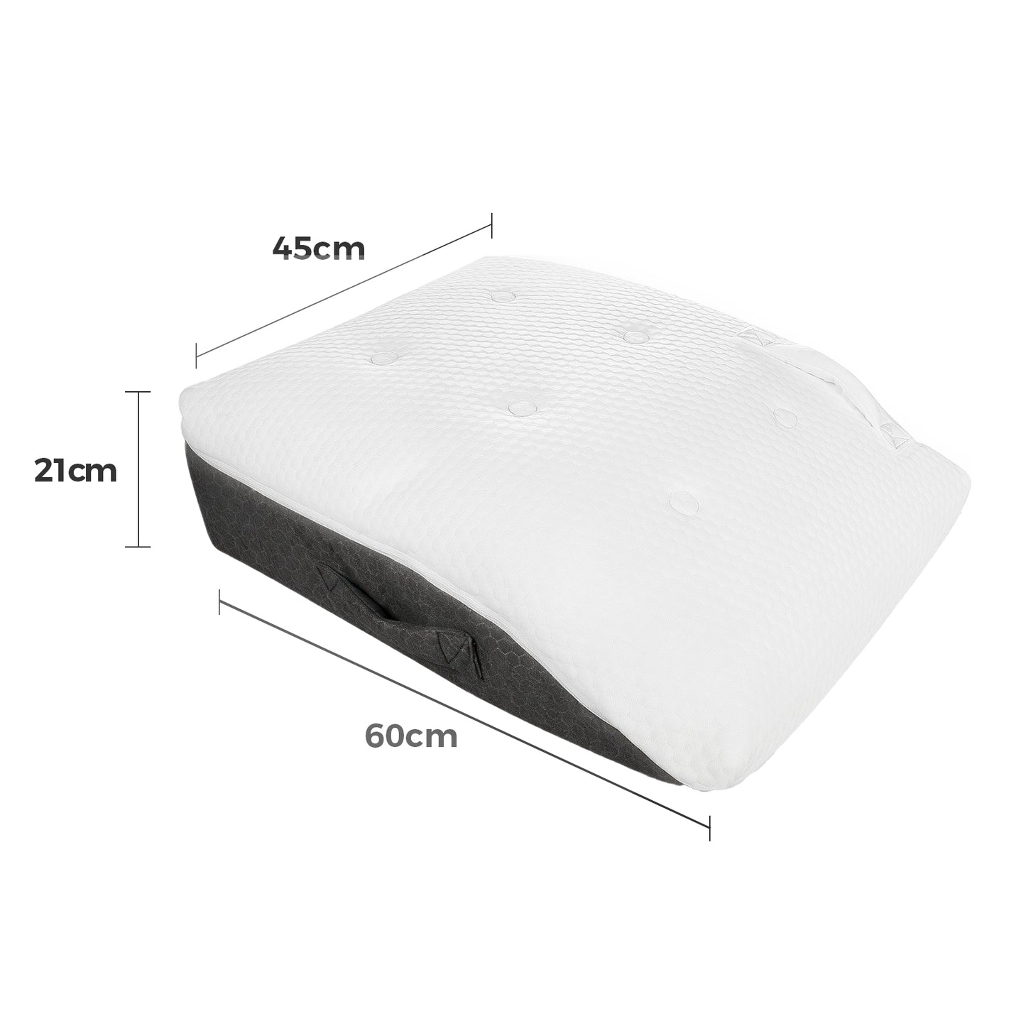 Lavio Leg Elevation Pillow Wedge Momory Foam For Knee Hip Lower Back Pain Relief