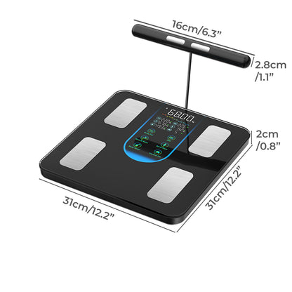 Centra Smart Scale for Body Fat Bathroom Digital Pregnancy BMI Monitor Bluetooth