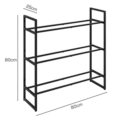 Centra 3 Tier Dumbbell Rack Adjustable Heavy Duty Steel Weight Storage Stand
