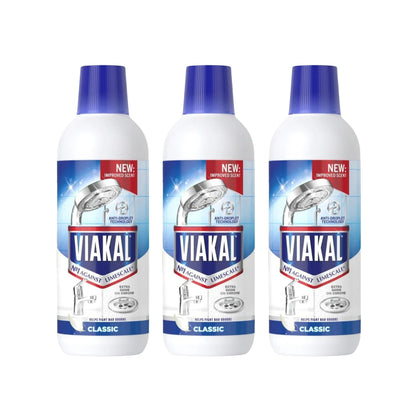 Viakal 500ml Classic Bathroom Limescale Remover Liquid x3
