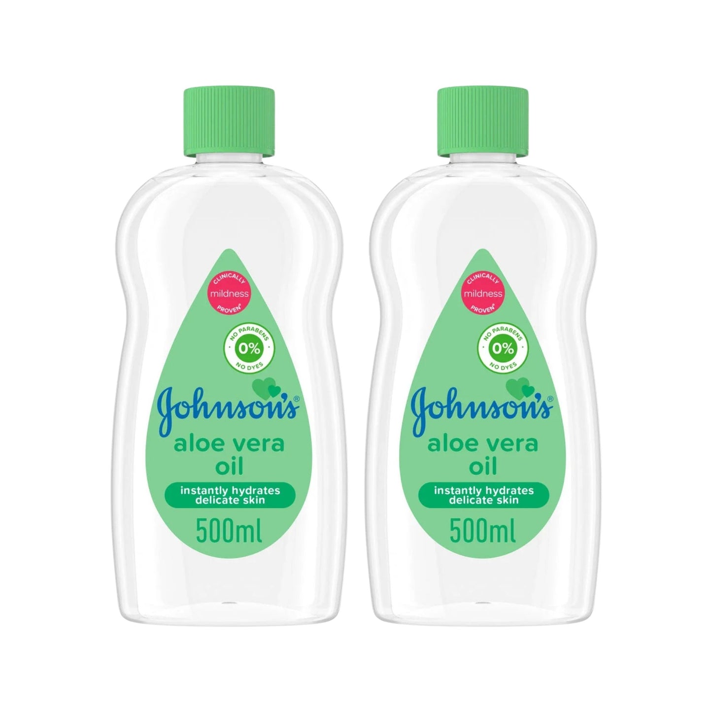 Johnson's Baby 500m Aloe Vera Oil x2