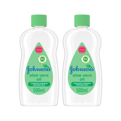 Johnson's Baby 500m Aloe Vera Oil x2