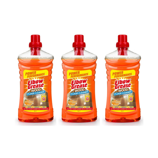 Elbow Grease 1L Orange Wood Floor Cleaner x3