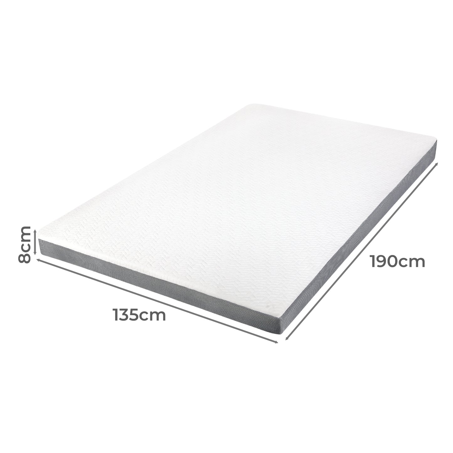 Lavio Double Mattress Topper Memory Foam Ergonomic Dual Layer Hotel Quality