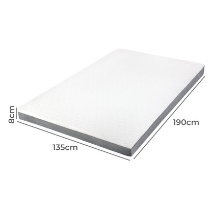 Lavio Double Mattress Topper Memory Foam Ergonomic Dual Layer Hotel Quality