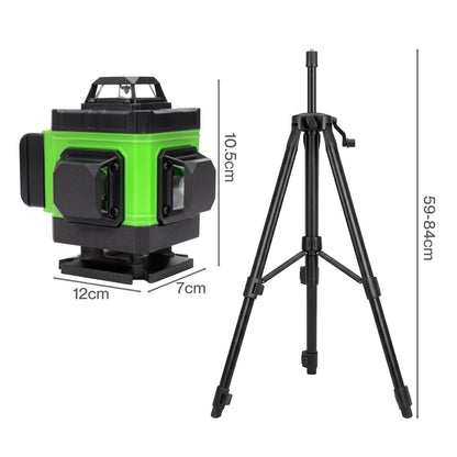Traderight 16 Line Laser Level 4D Green Cross Line Self Leveling Rotary Measure