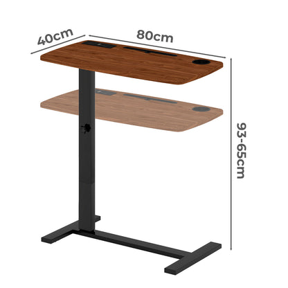 Standing Desk Height Adjustable Stand Folding Laptop Table Shelf Electric USB