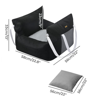 Skylos Dog Car Seat Travel Bed Carrier Portable Pet Booster Seat Washable Puppy