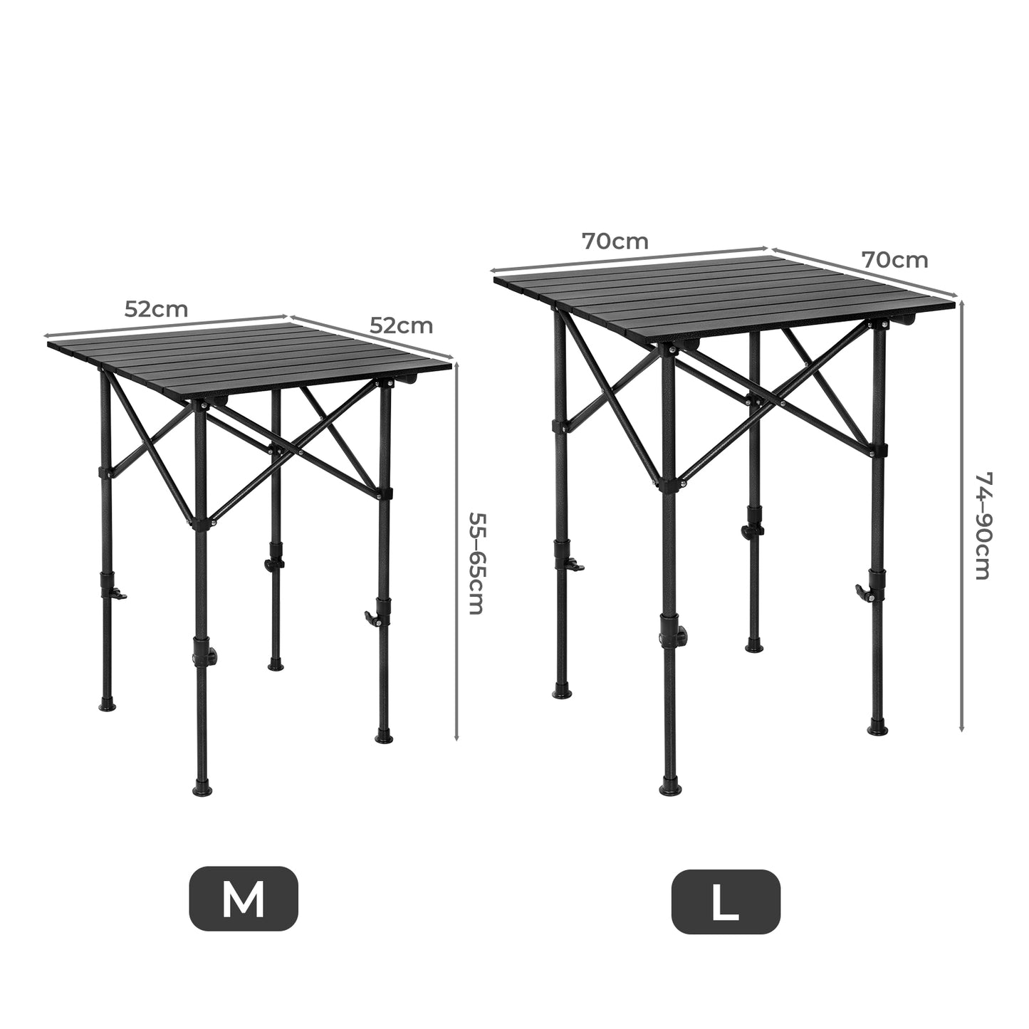 Levede Folding Camping Table with Carry Bag Portable Picnic Garden BBQ Fishing