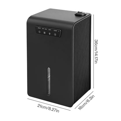 Spector Dehumidifier Humidifier 2 in 1 Portable Electric LED Auto Off Black 3.2L