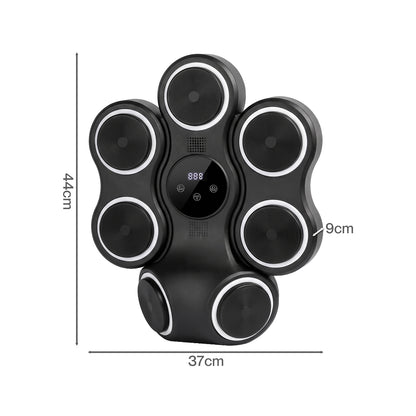 Centra Music Boxing Machine 11 Modes 9 Speeds LED Scoring for Home Gym Black