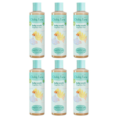 Childs Farm 250ml Baby Wash Unfragranced x6