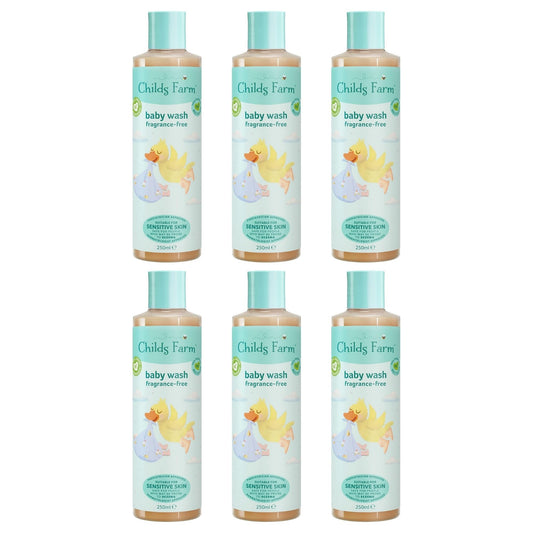 Childs Farm 250ml Baby Wash Unfragranced x6