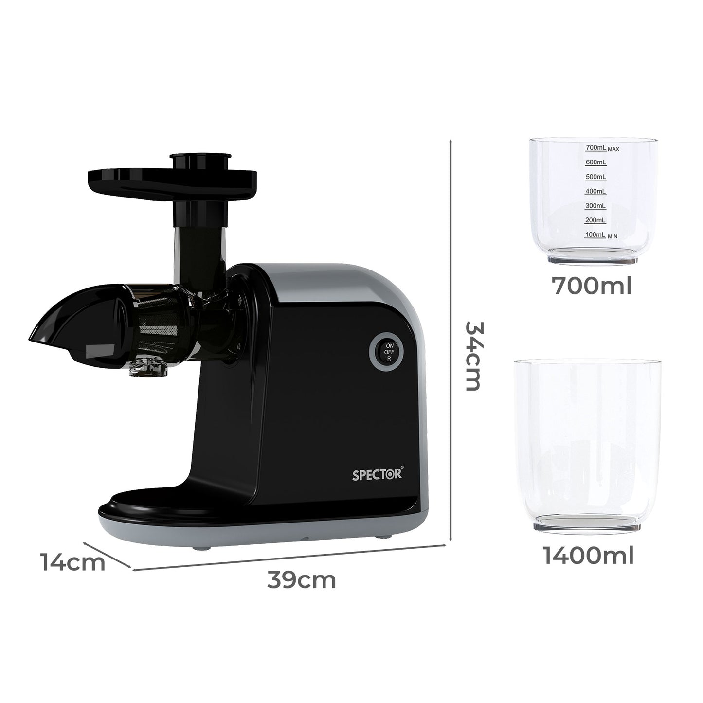 Spector Cold Press Juicer Slow Juicer 150W Fruit Vegetable Health Processor