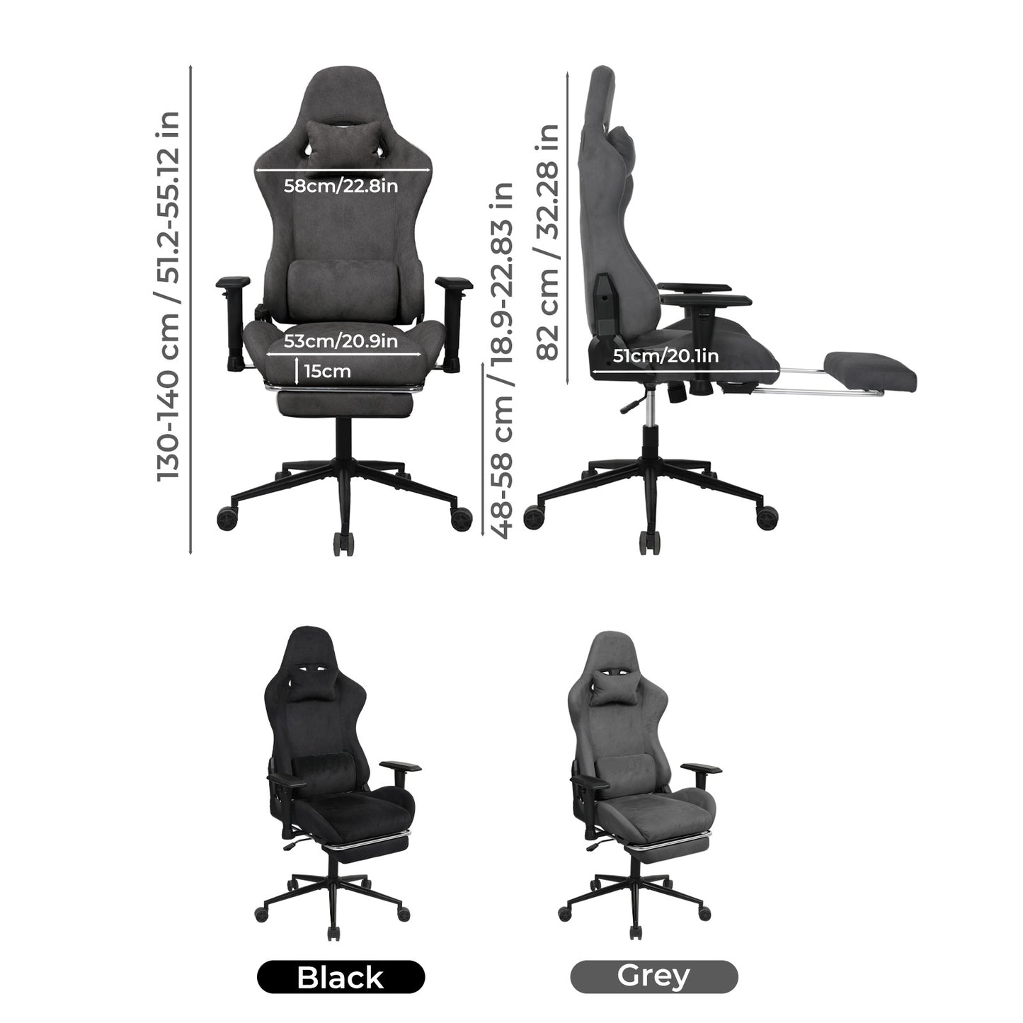 Ergonomic Office Chair Reclining Executive Chair Spring Seat Adjustable Armrest