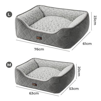 Skylos Large Dog Calming Bed Pet Puppy Fluffy Plush Cushion Waterproof  Washable