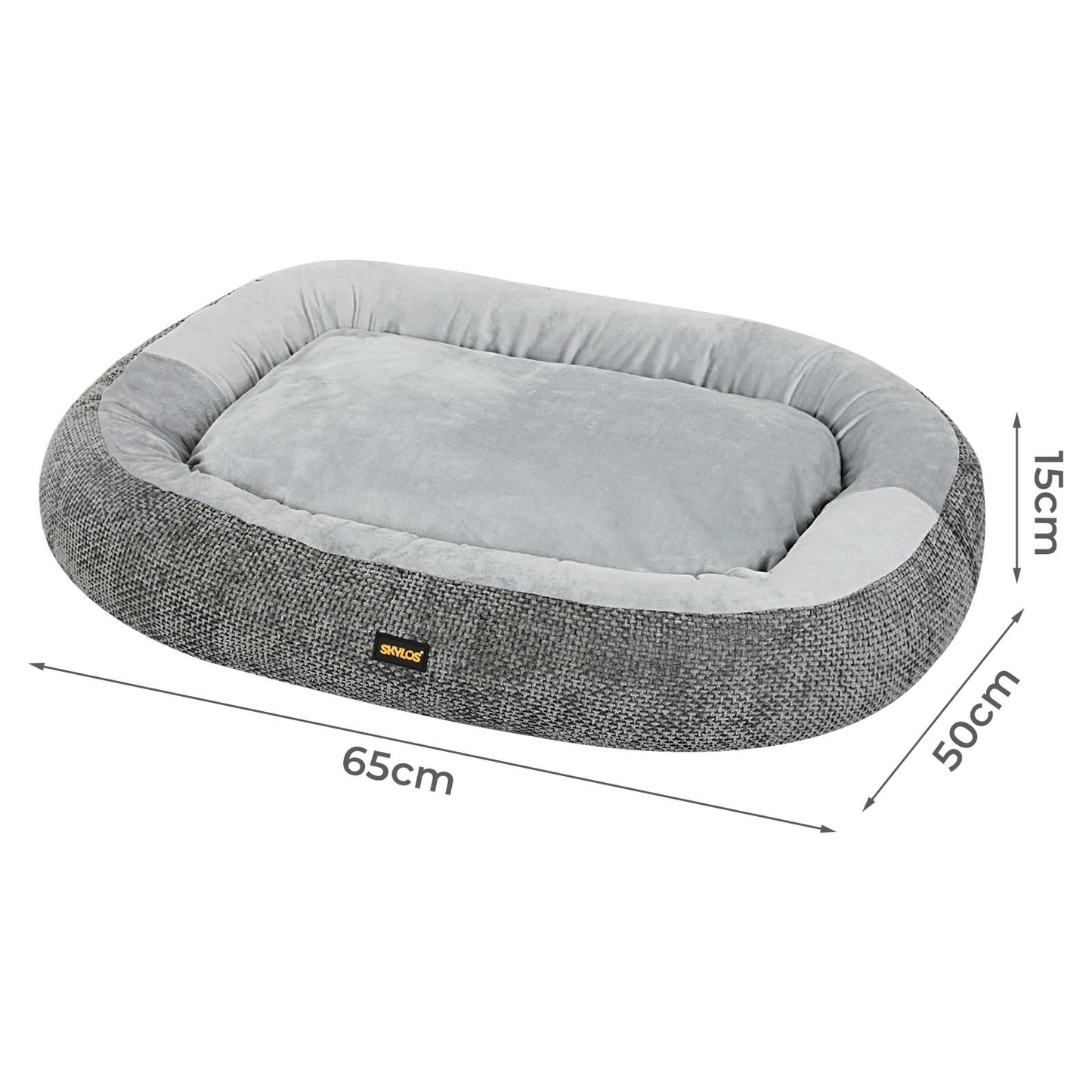 Skylos Pet Bed Washable Plush Orthopedic Soft Non Slip Mat Indoor Pet Cushion S