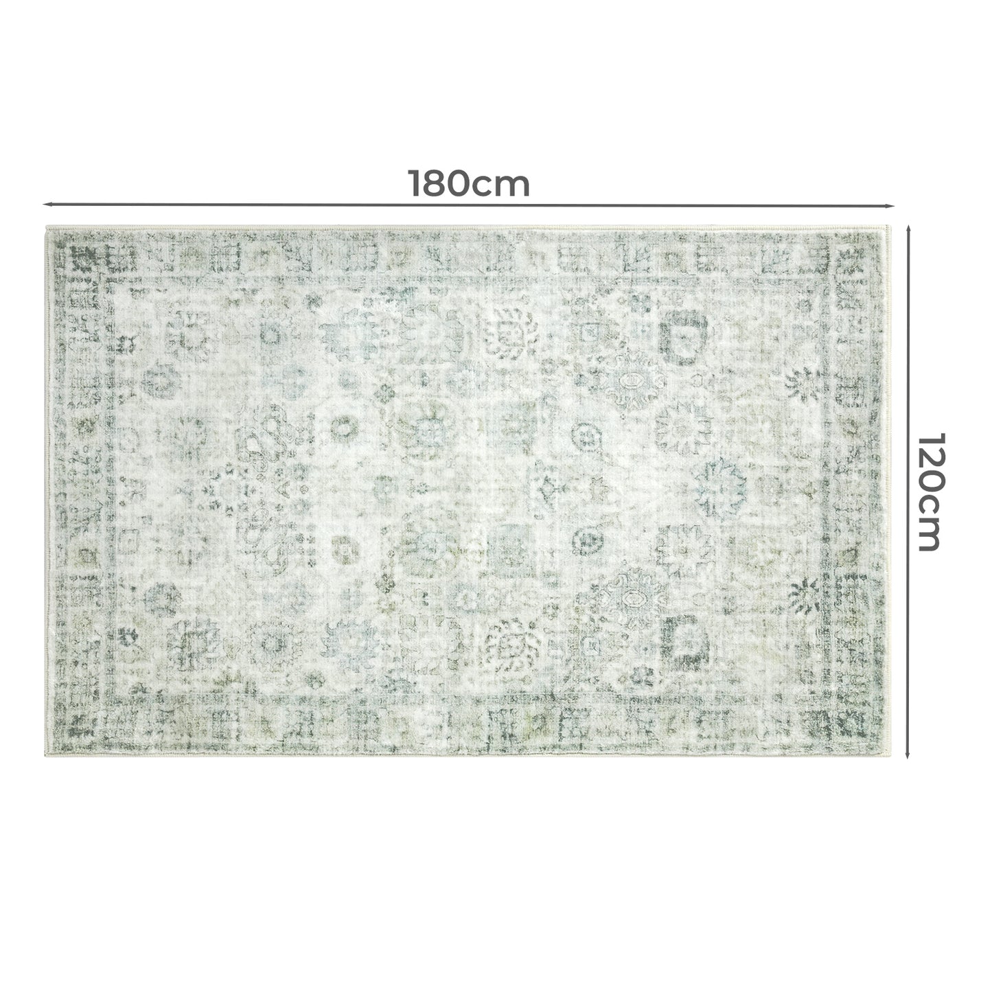 Marlow Floor Rug Washable Carpet Living Room Non Slip Modern Hallways 120x180cm