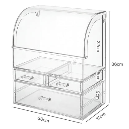 ilus Makeup Storage Organiser Acrylic Cosmetics Organizer Beauty Clear Color
