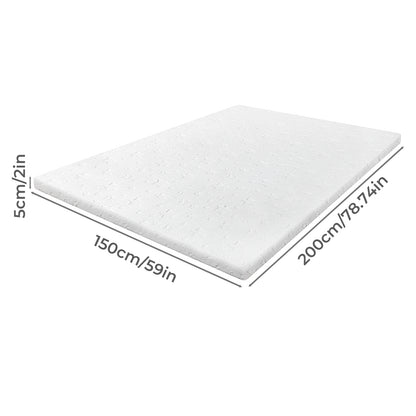 Lavio King Mattress Topper Memory Foam 5cm Bamboo Charcoal Washable Non Slip