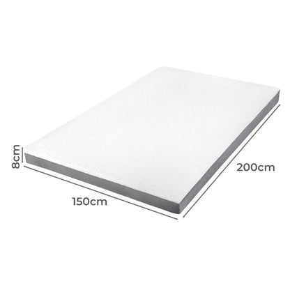 Lavio King Mattress Topper Memory Foam Dual Layer Hotel Quality Bed Protector