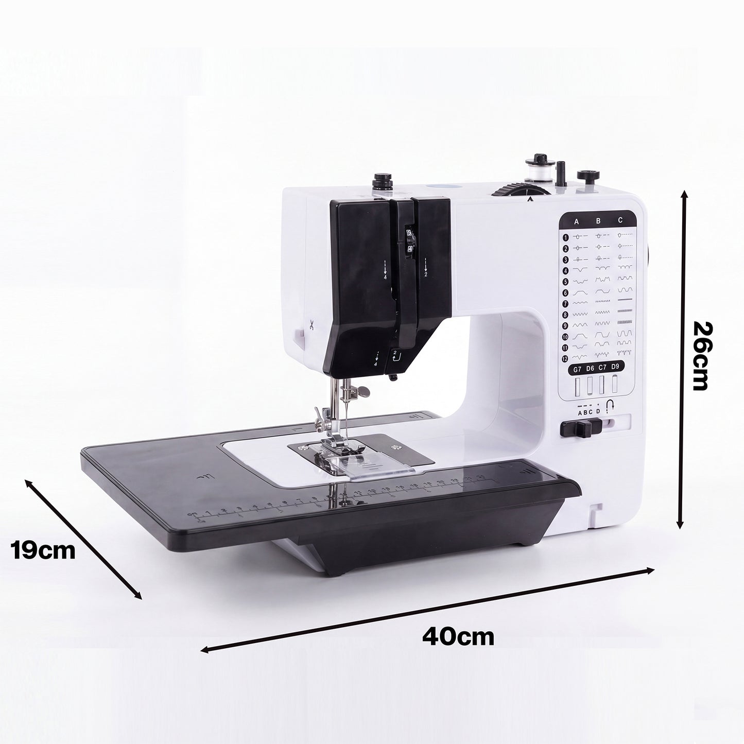 Spector Mini Sewing Machine Portable Electric Household DIY Sewing Kit Pedal