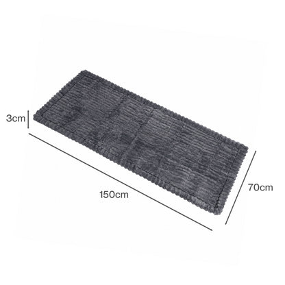 Marlow Corduroy Sofa Cover Pet Friendly Non Slip Washable 70 x 150cm Deep Grey