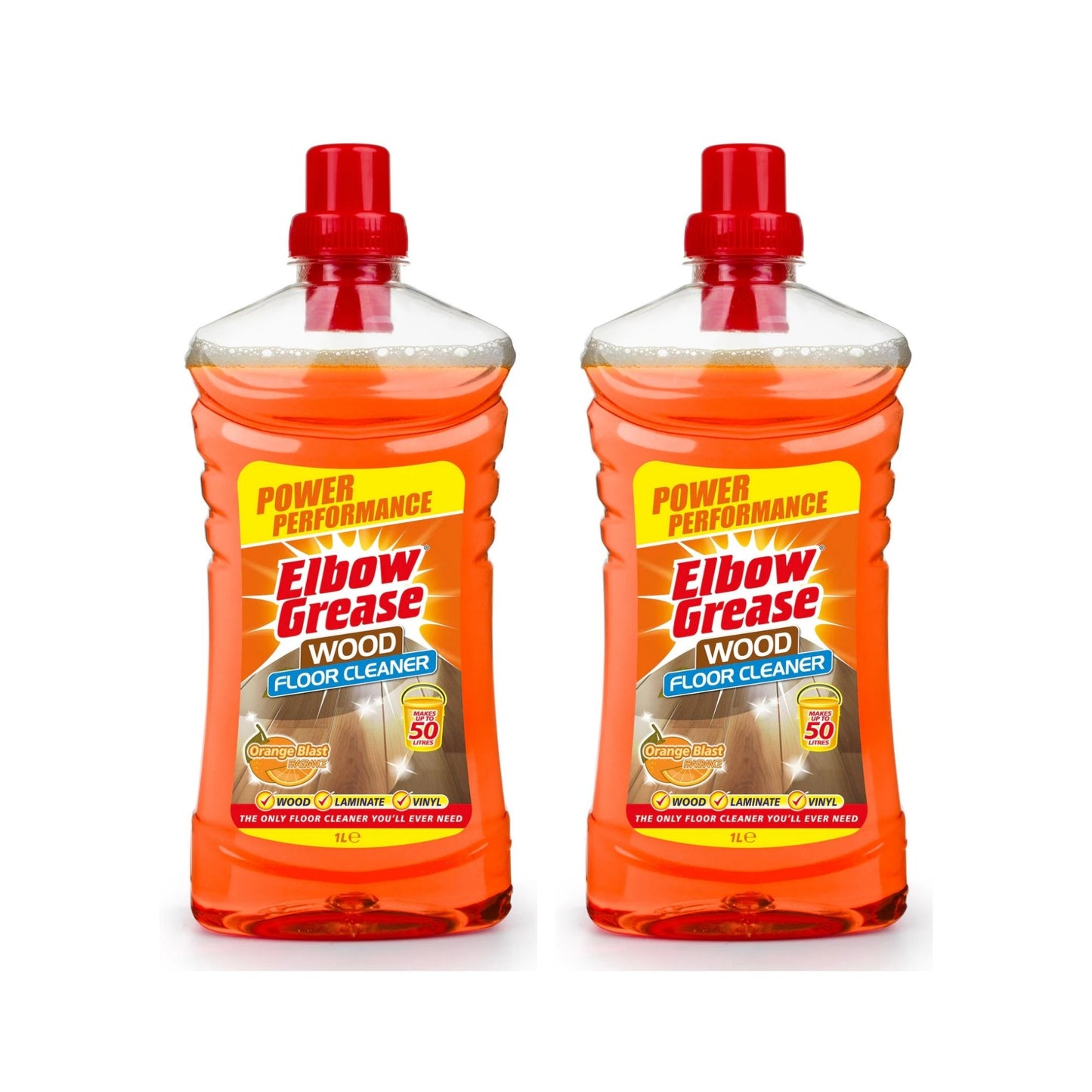 Elbow Grease 1L Orange Wood Floor Cleaner x2