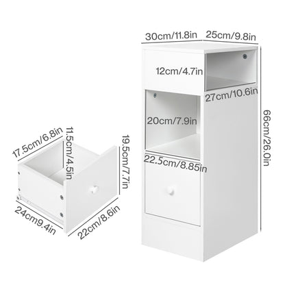 Levede  Bedside Tables Modern Nightstand White Storage Drawer Shelf for Bedroom