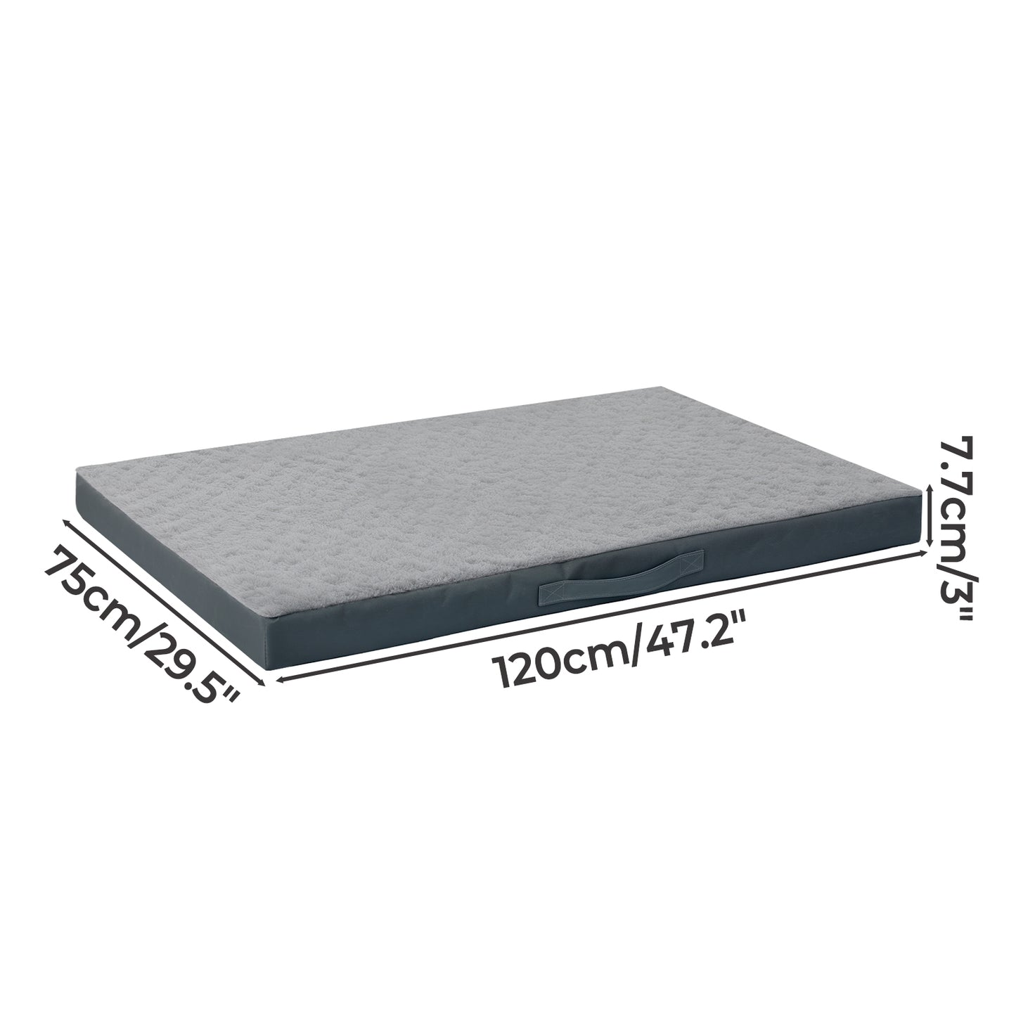 SKYLOS Washable Dog Bed Waterproof Plush Non-Slip Pet Mattress for Large Dogs